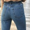 Γυναικείο χλώριο τζιν παντελόνι με λάστιχο