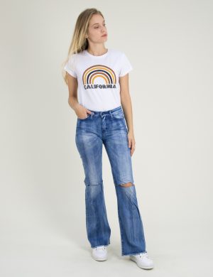 Γυναικείο τζην καμπάνα Z1640 Γυναικείο τζην καμπάνα Z1640