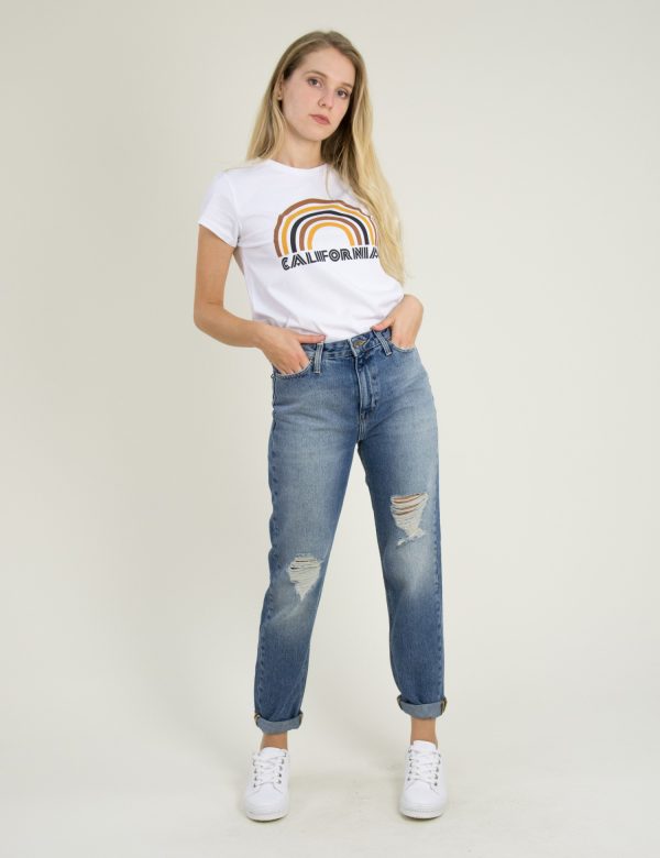 Γυναικείο τζιν ψηλόμεσο Lee Mom Straight L32I44ZU