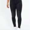 Γυναικείο μαύρο τζιν παντελόνι σωλήνας Super Flex 4