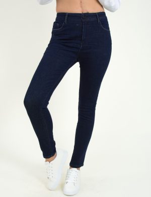 Γυναικείο blue black ψηλόμεσο τζιν παντελόνι Damaged Z31A Γυναικείο blue black ψηλόμεσο τζιν παντελόνι Damaged Z31A