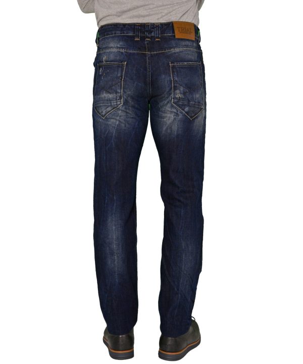 061217-online-new-rouxa-10 Ανδρικό τζην παντελόνι Trial μπλε ξεβάμματα φθορές Steven