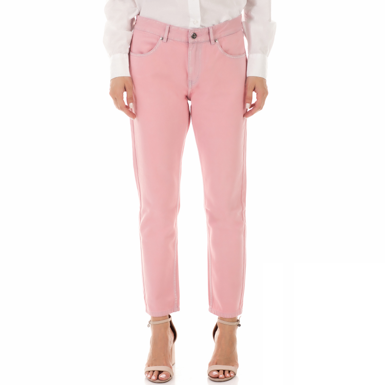 SCOTCH & SODA - Γυναικείο jean παντελόνι SCOTCH & SODA BANDIT ροζ