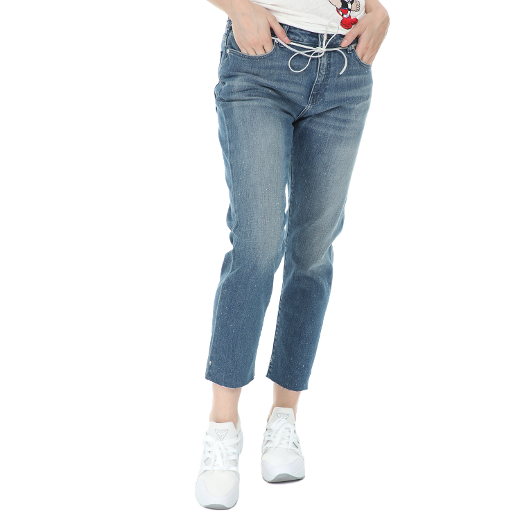 SCOTCH & SODA - Γυναικείο cropped jean παντελόνι SCOTCH & SODA Petit Ami μπλε