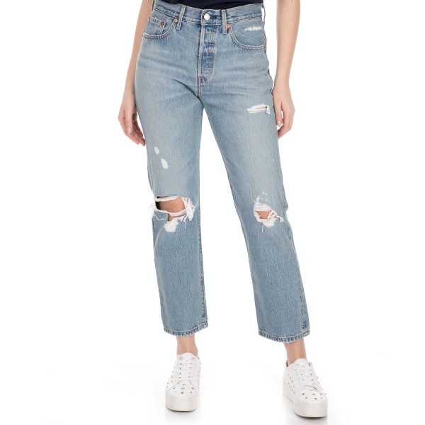 LEVI'S - Γυναικείο jean παντελόνι LEVI'S 501 CROP AUTHENTICALLY YOURS μπλε LEVI'S - Γυναικείο jean παντελόνι LEVI'S 501 CROP AUTHENTICALLY YOURS μπλε
