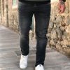 Ανδρικό γκρι τζιν παντελόνι ξεθωριασμένο DR4076