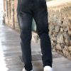 Ανδρικό γκρι τζιν παντελόνι ξεθωριασμένο