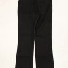 Aνδρικό μαύρο υφασμάτινο παντελόνι με λεπτή ρίγα 2