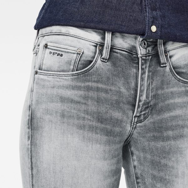 Γυναικείο παντελόνι G-Star RAW 3301 Mid Skinny Ripped Edge Ankle Jeans | Αυθεντικό