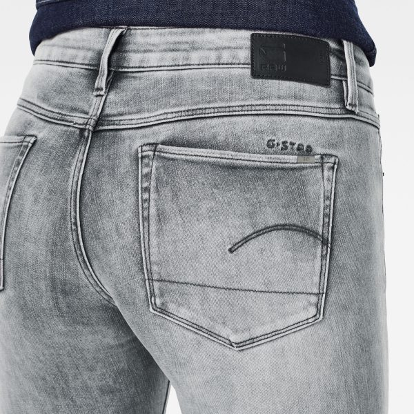 Γυναικείο παντελόνι G-Star RAW 3301 Mid Skinny Ripped Edge Ankle Jeans | Αυθεντικό