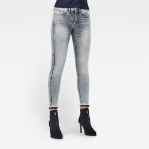 Ανδρικό παντελόνι G-Star 3301 Mid Skinny Ripped Edge Ankle Jeans Αυθεντικό Ανδρικό παντελόνι G-Star 3301 Mid Skinny Ripped Edge Ankle Jeans Αυθεντικό