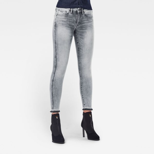 Ανδρικό παντελόνι G-Star 3301 Mid Skinny Ripped Edge Ankle Jeans Αυθεντικό