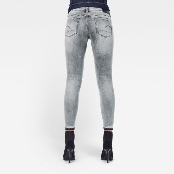 Γυναικείο παντελόνι G-Star RAW 3301 Mid Skinny Ripped Edge Ankle Jeans | Αυθεντικό