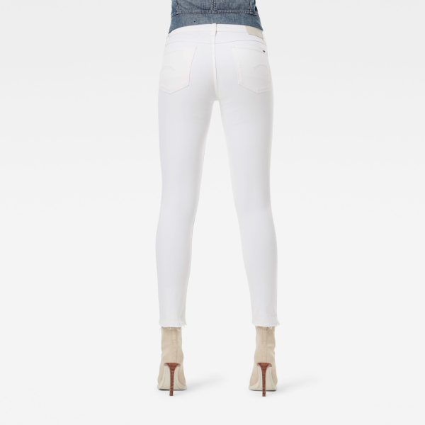 Γυναικείο παντελόνι G-Star RAW 3301 Mid Skinny Ripped Edge Ankle Jeans | Αυθεντικό