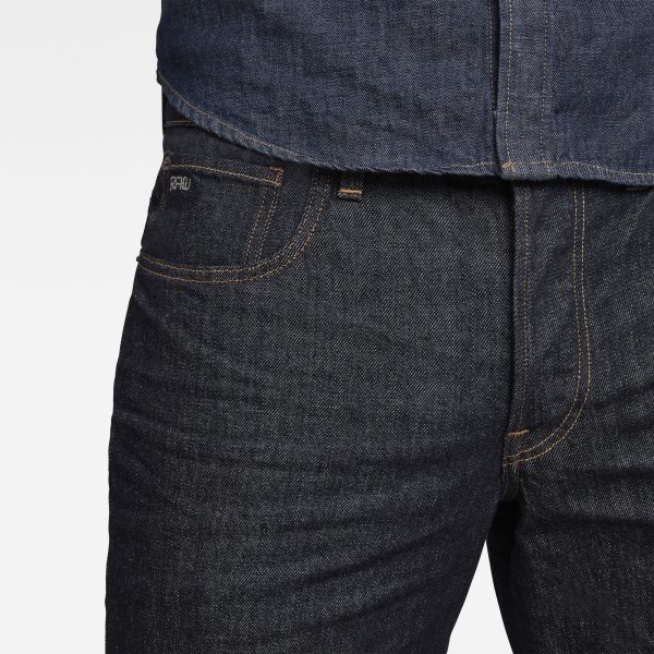 g-star-raw-3301-shorts-dark-blue-detail-shot-buckle Ανδρικό παντελόνι G-Star RAW 3301 Denim Shorts | Original