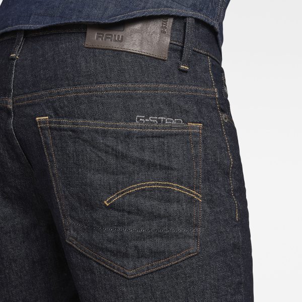 g-star-raw-3301-shorts-dark-blue-front-flat Ανδρικό παντελόνι G-Star RAW 3301 Denim Shorts | Original