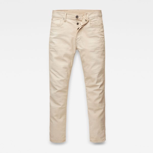 g-star-raw-3301-slim-colored-jeans-beige Ανδρικό παντελόνι G-Star RAW 3301 Slim Colored Jeans | Αυθεντικό