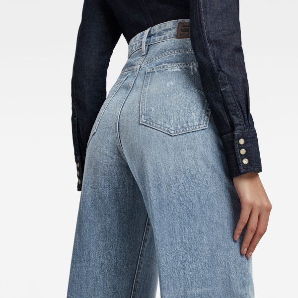 Γυναικείο παντελόνι G-Star RAW Deck Ultra High Wide Leg Jeans | Αυθεντικό