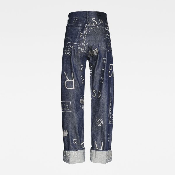 Γυναικείο παντελόνι G-Star RAW E Tedie Ultra High Straight Jeans | Original