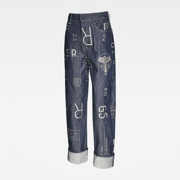 Γυναικείο παντελόνι G-Star RAW E Tedie Ultra High Straight Jeans | Original