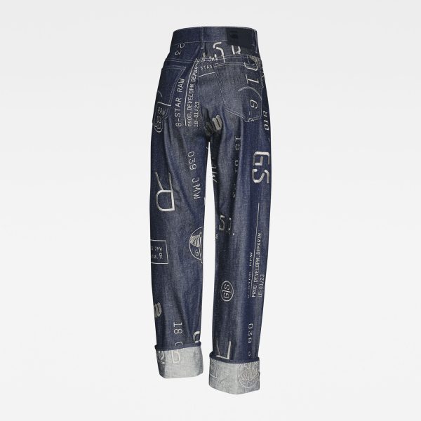 Γυναικείο παντελόνι G-Star RAW E Tedie Ultra High Straight Jeans | Original