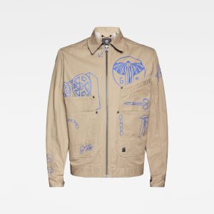 Ανδρικό παντελόνι G-Star E Trucker Jacket Αυθεντικό Ανδρικό παντελόνι G-Star E Trucker Jacket Αυθεντικό