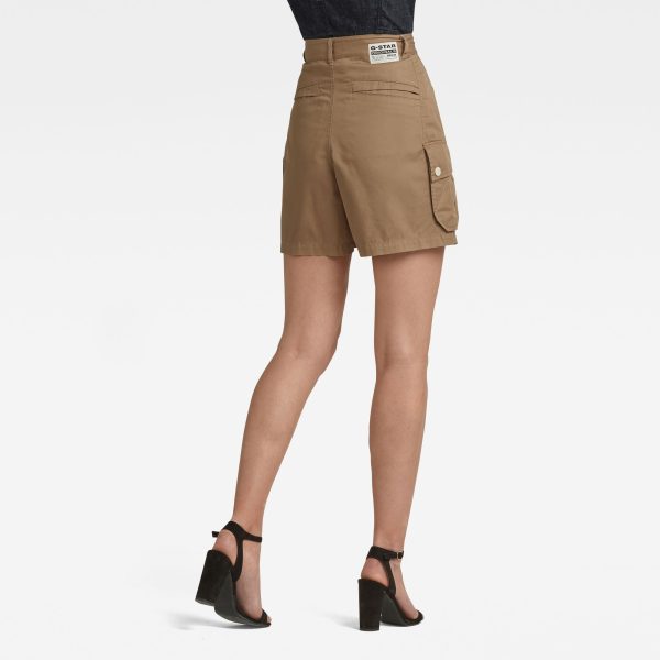g-star-raw-high-skort-green-model Γυναικείο σορτς G-Star RAW High Skort | Αυθεντικό