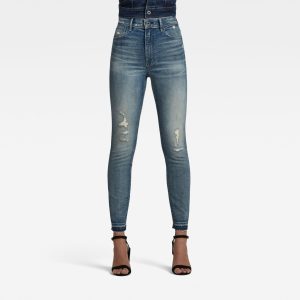 Ανδρικό παντελόνι G-Star Kafey Ultra High Skinny Ripped Edge Ankle Jeans Αυθεντικό Ανδρικό παντελόνι G-Star Kafey Ultra High Skinny Ripped Edge Ankle Jeans Αυθεντικό
