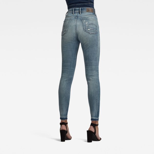 Γυναικείο παντελόνι G-Star RAW Kafey Ultra High Skinny Ripped Edge Ankle Jeans | Αυθεντικό