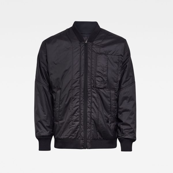 g-star-raw-liner-jacket-black-flat-front Ανδρικό G-Star RAW Liner Jacket | Αυθεντικό