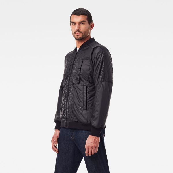 g-star-raw-liner-jacket-black-model-side Ανδρικό G-Star RAW Liner Jacket | Αυθεντικό