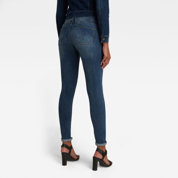 Γυναικείο παντελόνι G-Star RAW Lynn D-Mid Waist Super Skinny Jeans | Original