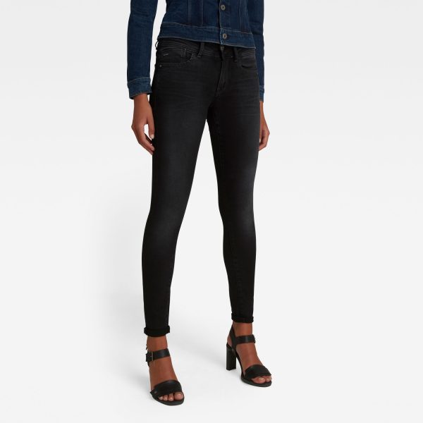 Ανδρικό παντελόνι G-Star Lynn Mid Super Skinny Jeans Αυθεντικό