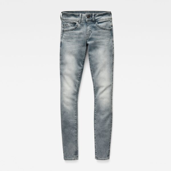 g-star-raw-lynn-mid-waist-skinny-jeans-grey Γυναικείο παντελόνι G-Star RAW Lynn Mid Waist Skinny Jeans | Original