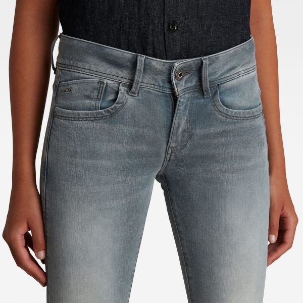 g-star-raw-lynn-mid-waist-skinny-jeans-grey Γυναικείο παντελόνι G-Star RAW Lynn Mid Waist Skinny Jeans | Original