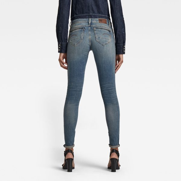 Γυναικείο παντελόνι G-Star RAW Midge Zip Mid Skinny Jeans | Original