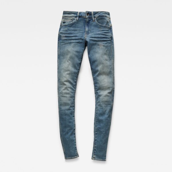 Γυναικείο παντελόνι G-Star RAW Midge Zip Mid Skinny Jeans | Original