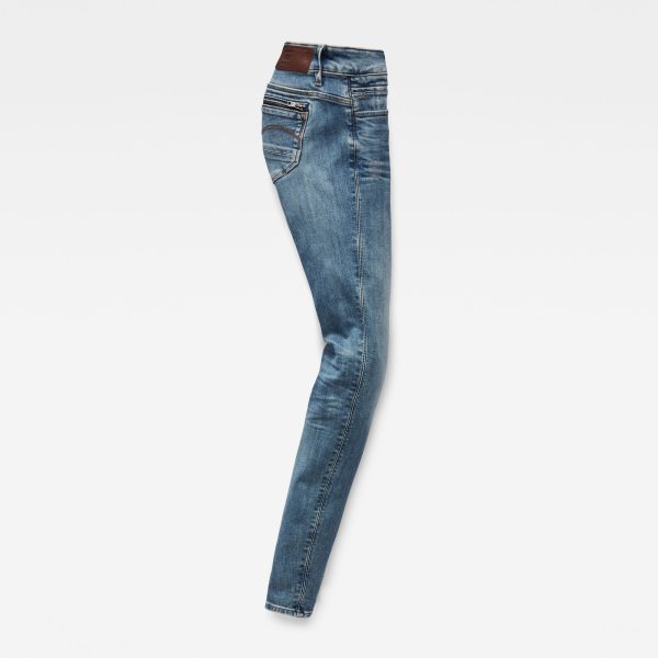 Γυναικείο παντελόνι G-Star RAW Midge Zip Mid Skinny Jeans | Original