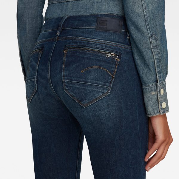 Γυναικείο παντελόνι G-Star RAW Midge Zip Mid-Waist Skinny Jeans | Original