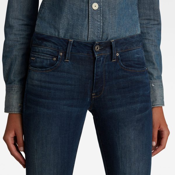 Γυναικείο παντελόνι G-Star RAW Midge Zip Mid-Waist Skinny Jeans | Original