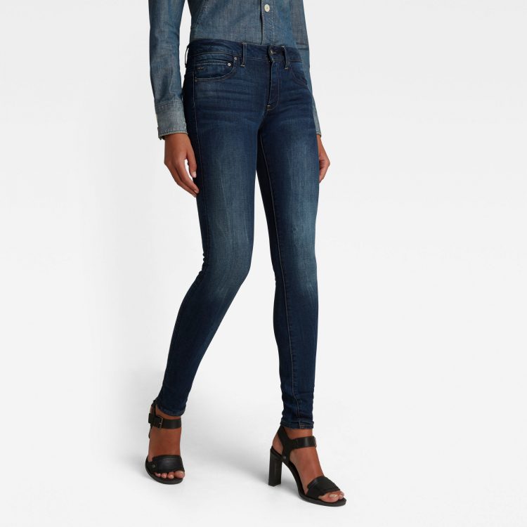 Ανδρικό παντελόνι G-Star Midge Zip Mid-Waist Skinny Jeans Αυθεντικό