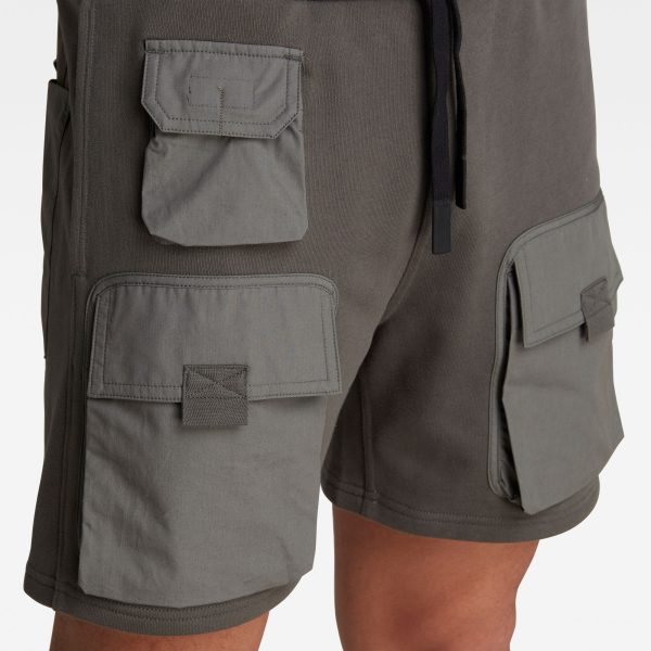 Ανδρική βερμούδα G-Star RAW Mixed Woven Cargo Sweat Shorts | Αυθεντικό