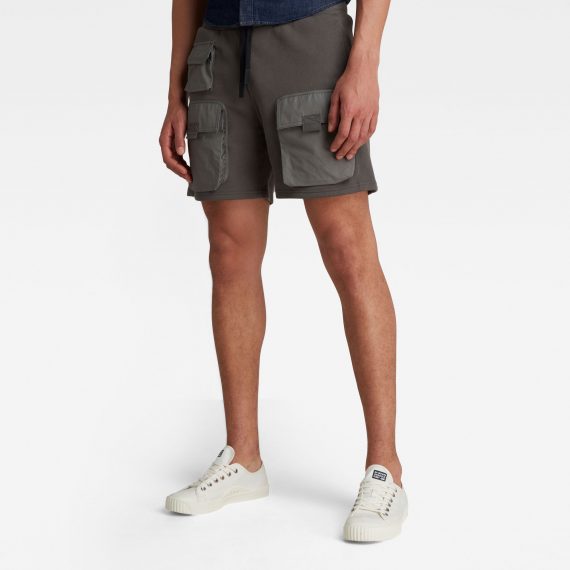 Ανδρικό παντελόνι G-Star Mixed Woven Cargo Sweat Shorts Αυθεντικό