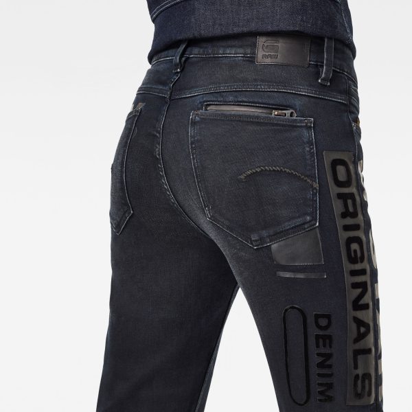 Γυναικείο παντελόνι G-Star RAW Noxer Straight Artwork Jeans | Original