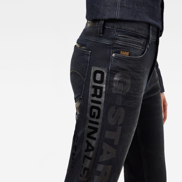 Γυναικείο παντελόνι G-Star RAW Noxer Straight Artwork Jeans | Original