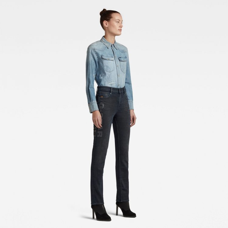 Γυναικείο παντελόνι G-Star RAW Noxer Straight Artwork Jeans | Original 5
