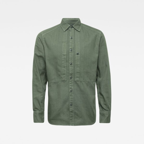 Ανδρικό Πουκάμισο G-Star RAW Panelled Pocket Slim Shirt | Αυθεντικό