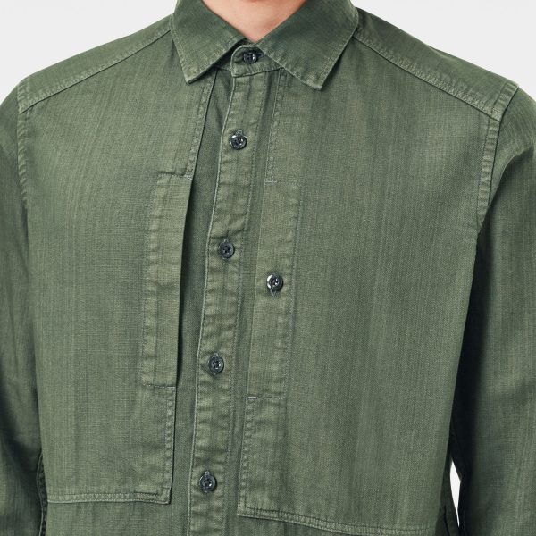 Ανδρικό Πουκάμισο G-Star RAW Panelled Pocket Slim Shirt | Αυθεντικό