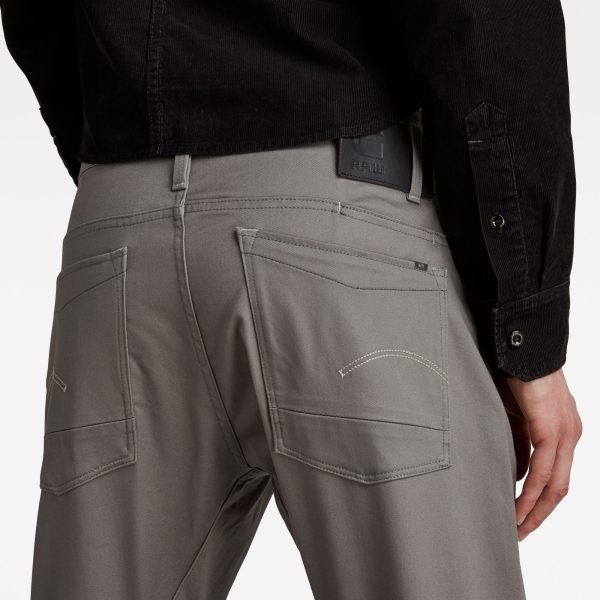 g-star-raw-scutar-3d-tapered-pants-grey-model-back-zoom Ανδρικό παντελόνι G-Star RAW Scutar 3D Tapered Pants | Αυθεντικό