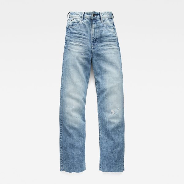 Γυναικείο παντελόνι G-Star RAW Tedie Ultra High Straight Ripped Edge Ankle Jeans | Αυθεντικό